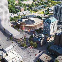 Bird’s-eye view of Garden Square 